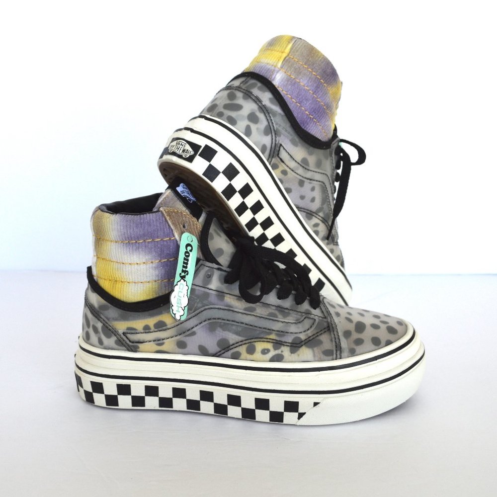 VANS SUPER CUSH SLOUCHED SNEAKER SHOES LEOPARD